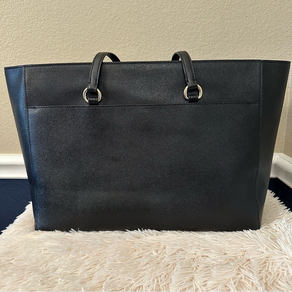 Coach Folio Tote in Black with Gold Hardware - Picture 12 of 16